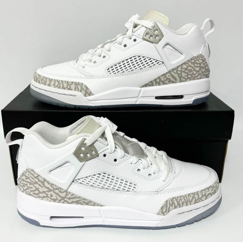AIR JORDAN SPIZIKE WHITE-CEMENT US SIZE 4YOUTH BRAND NEW IN BOX